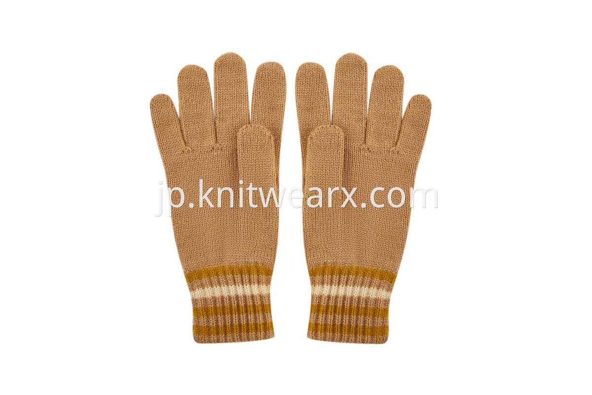 Kids' Full Fingers Knitted Warm Winter Gloves Boys Girls